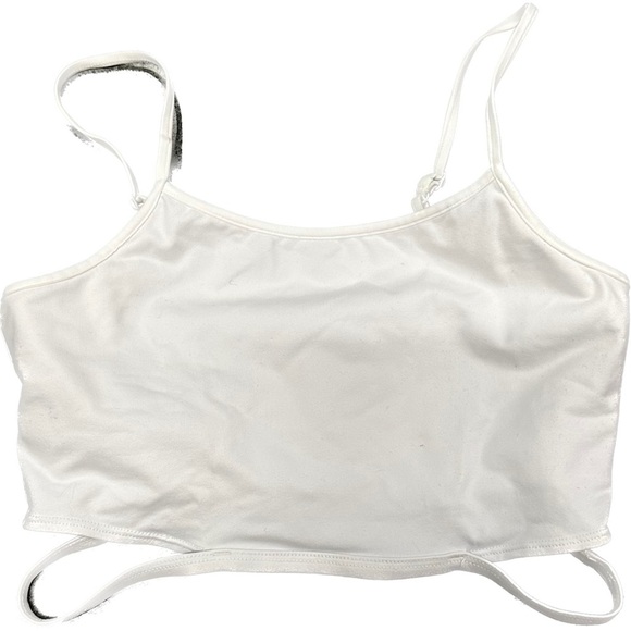 ALO YOGA White Strappy Sports Bra Top S - Picture 1 of 6